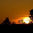 Coucher de soleil sur Lectoure (Gers) et sa cathédrale