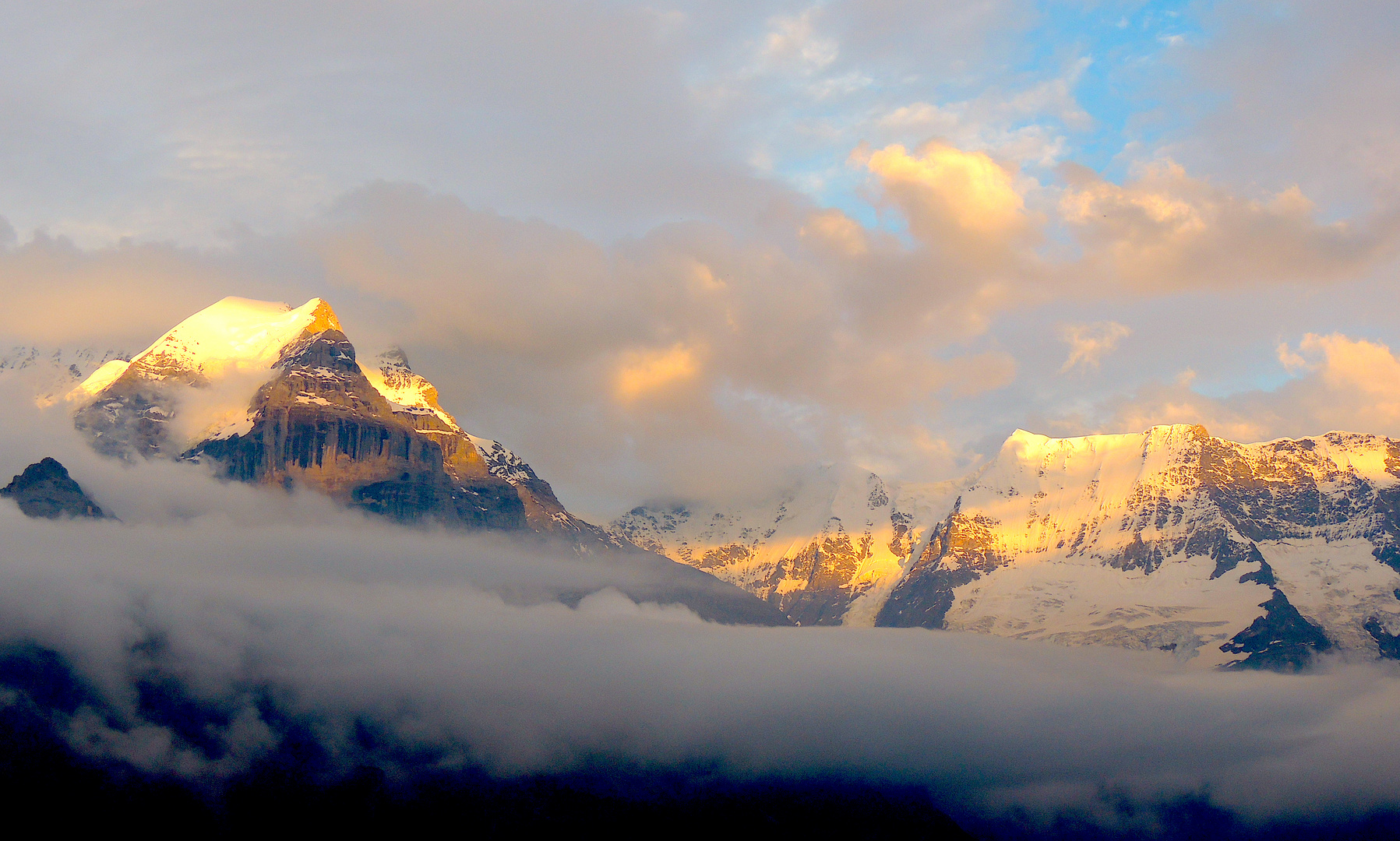 Coucher de soleil sur l'Eiger