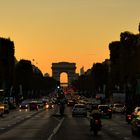 Coucher de soleil sur les Champs-Elysées