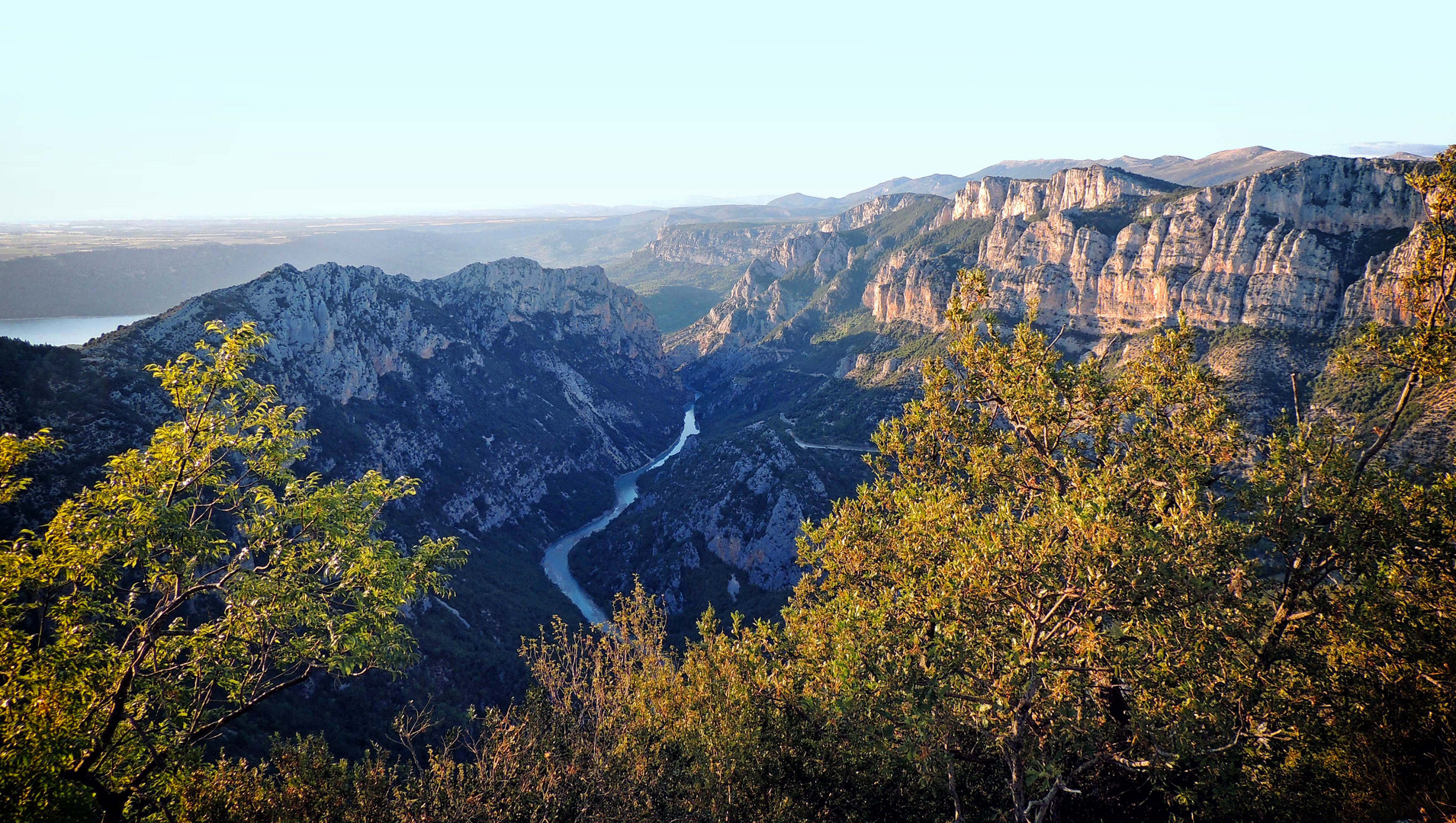 Coucher de soleil sur les gorges du Verdon