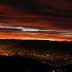 Coucher de soleil sur les montages de la valle de grenoble