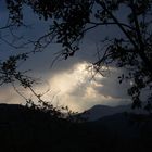 Coucher de soleil sur les monts d'Ardèche