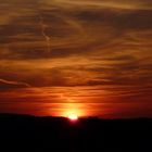 Coucher de soleil sur les monts de Gueret (23000)