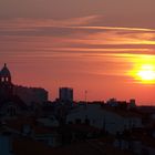 coucher de soleil sur les Sables d'Olonne