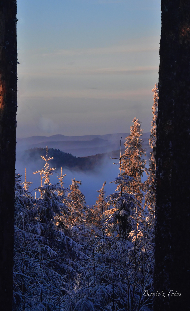 Coucher de soleil sur les Vosges