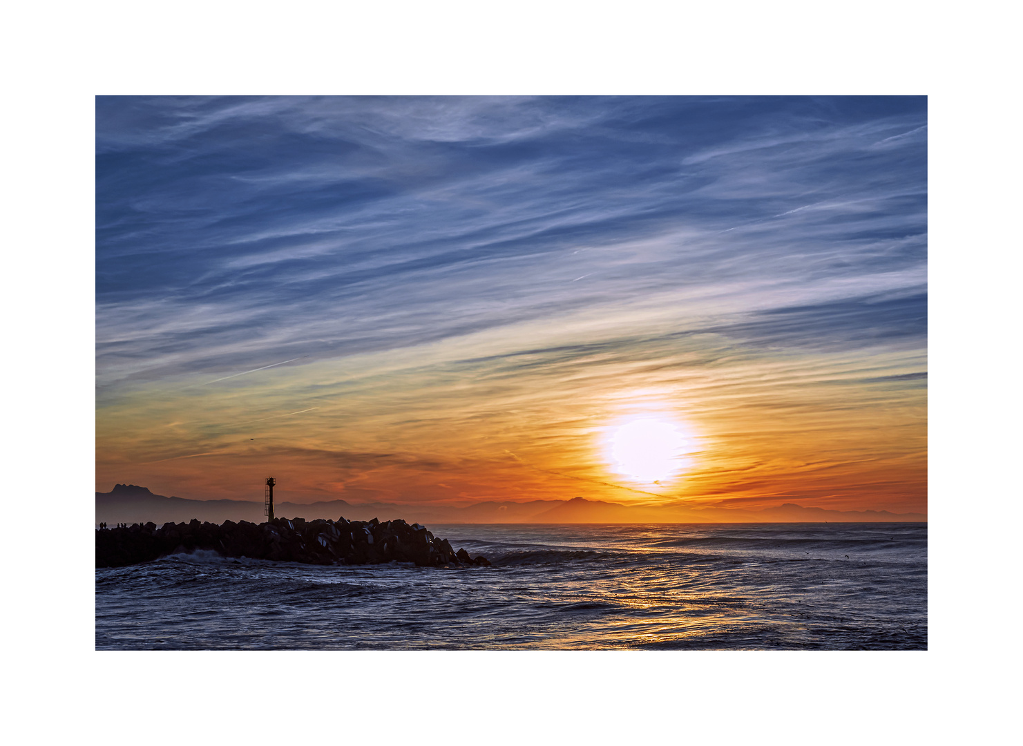 Coucher de soleil sur l'Espagne