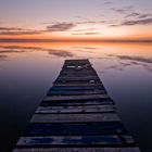 Coucher de soleil sur l'étang de Berre