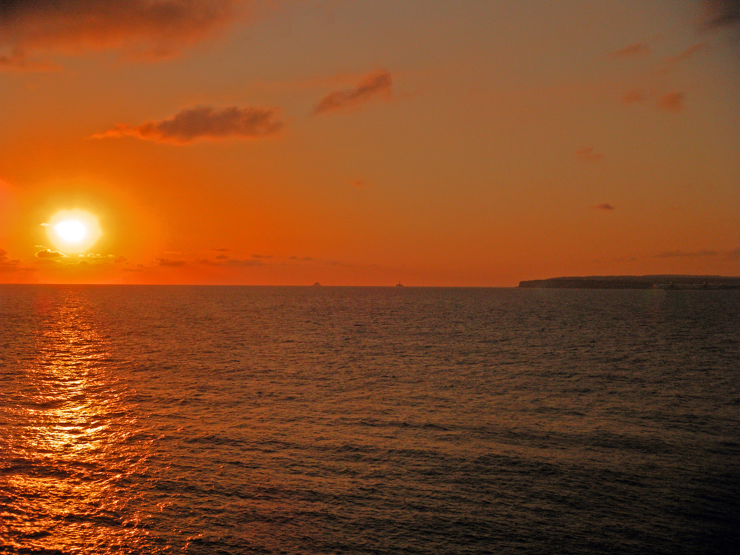 coucher de soleil sur malte