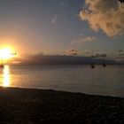 Coucher de soleil sur Marie Galante