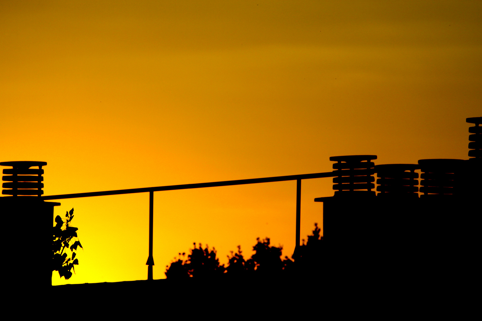 Coucher De Soleil Sur Montpellier.