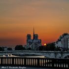 Coucher de soleil sur Notre Dame de Paris