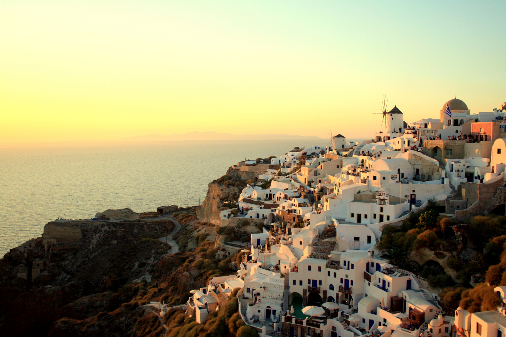 Coucher de soleil sur Oia.