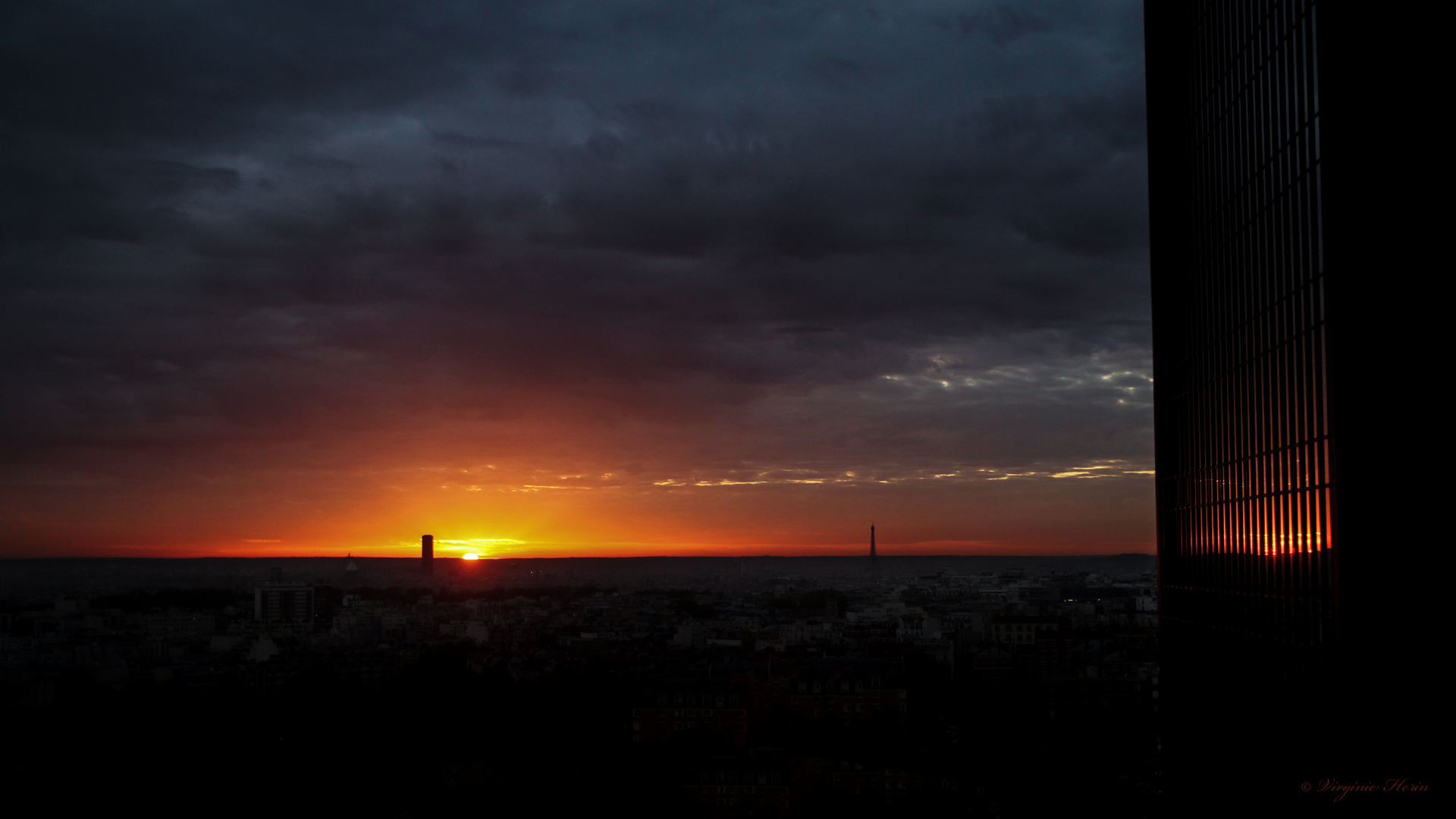 Coucher de soleil sur Paris