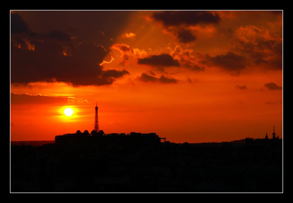 Coucher de soleil sur Paris