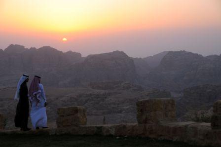 Coucher de soleil sur Petra