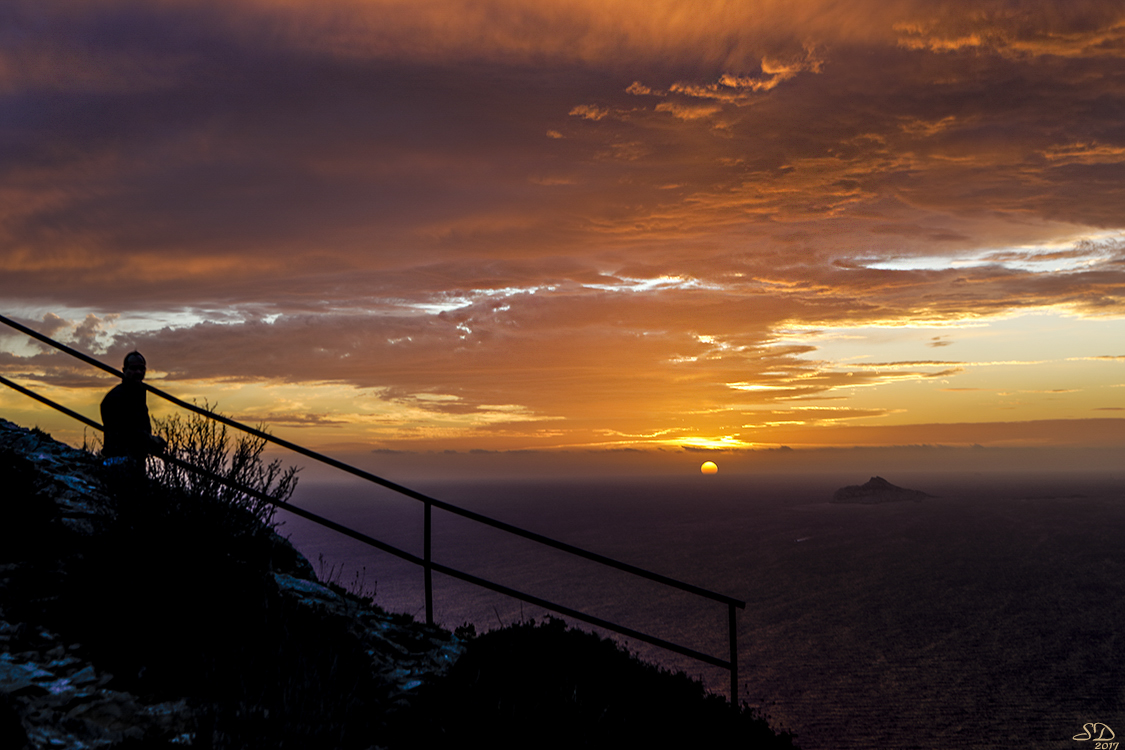 Coucher de soleil sur Riou  