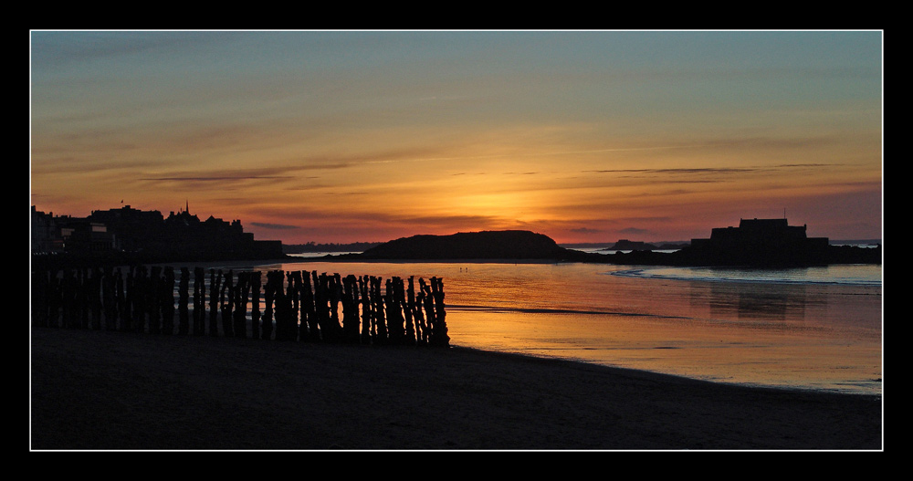 Coucher de soleil sur Saint-Malo photo et image | europe, france