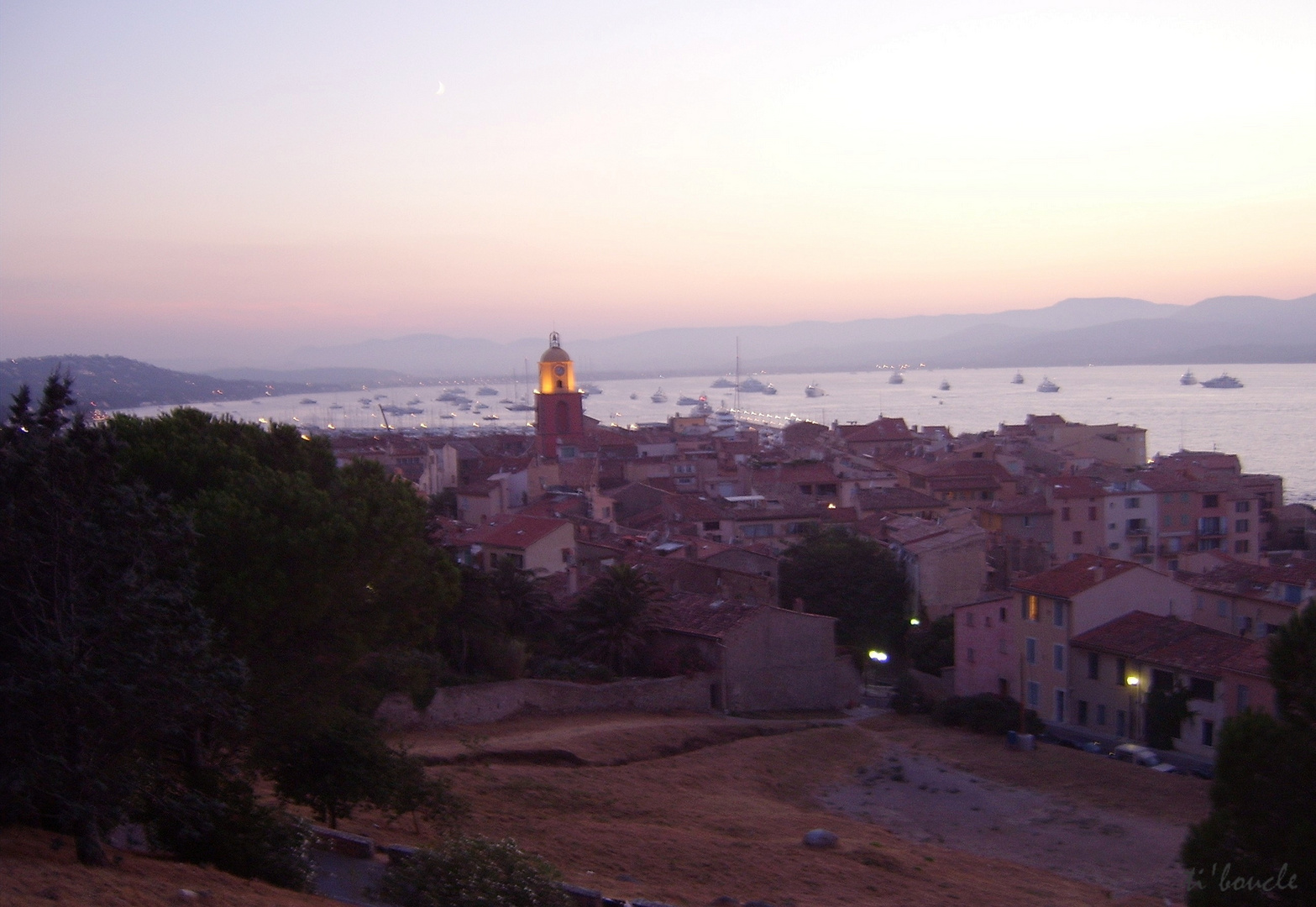 Coucher de soleil sur Saint-Tropez