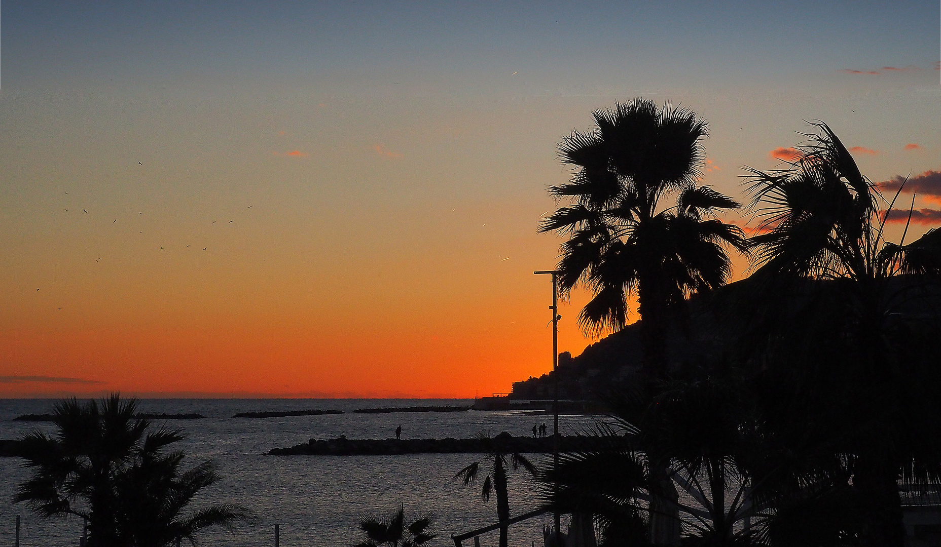 Coucher de soleil sur San Remo