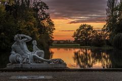 Coucher de soleil sur Schwetzingen