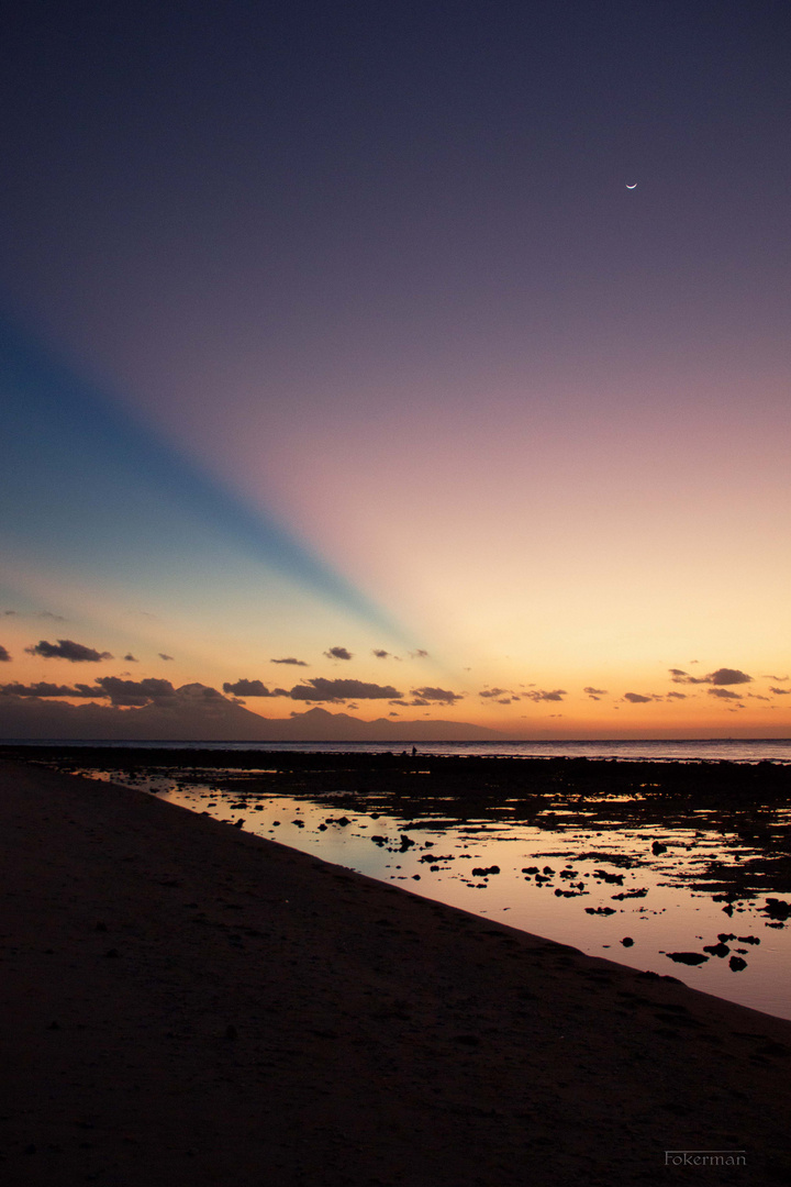 Coucher de soleil sur Trawangan