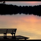 Coucher de Soleil sur un lac de Mazurie (Pologne)