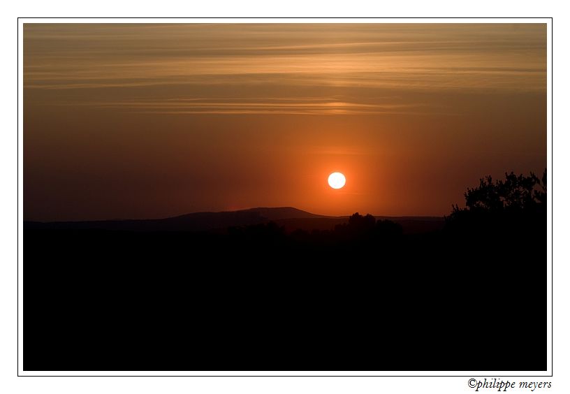 coucher de soleil "Tourtour"