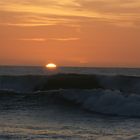 coucher de soleil un soir d ' hiver à Capbreton