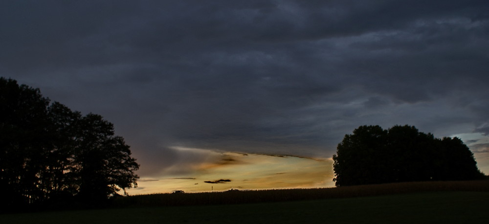 Coucher de soleil vers Besançon