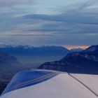 coucher de soleil vers Grenoble