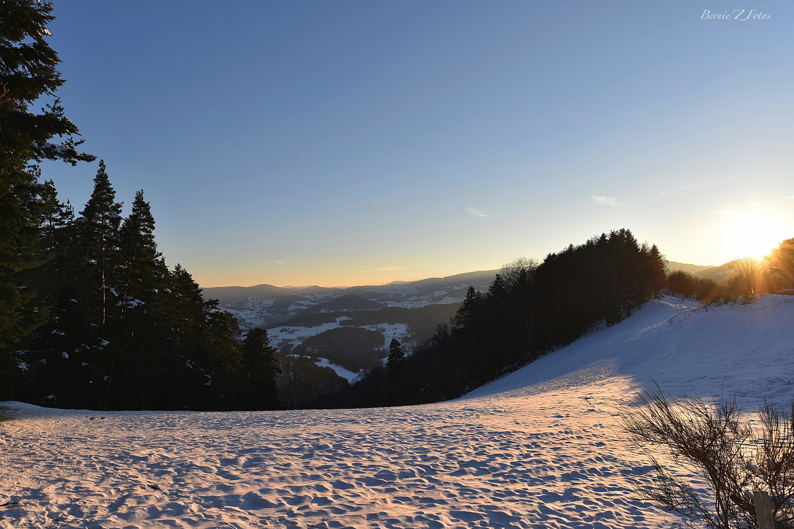 Coucher de soleil Vosgien