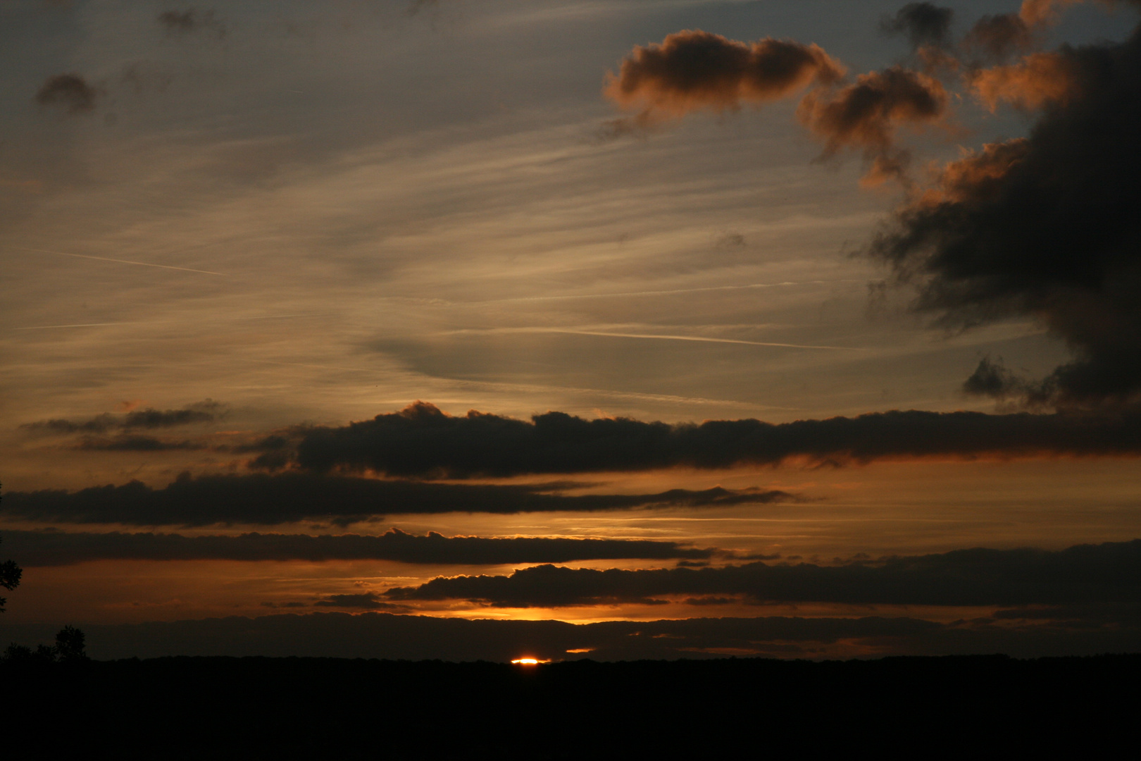 COUCHER DE SOLEIL VU DE CHEZ MOI