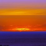 Coucher de soleil vu du Mont Ouen Toro – Sonnenuntergang am Ouen Toro Berg