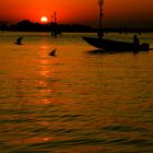 coucher d'soleil à la pointe de Venise