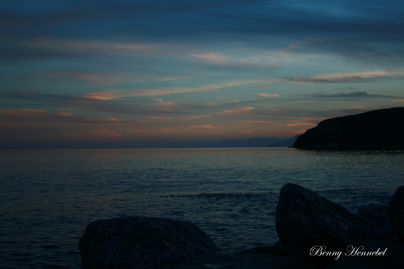 Coucher du soleil à Taba