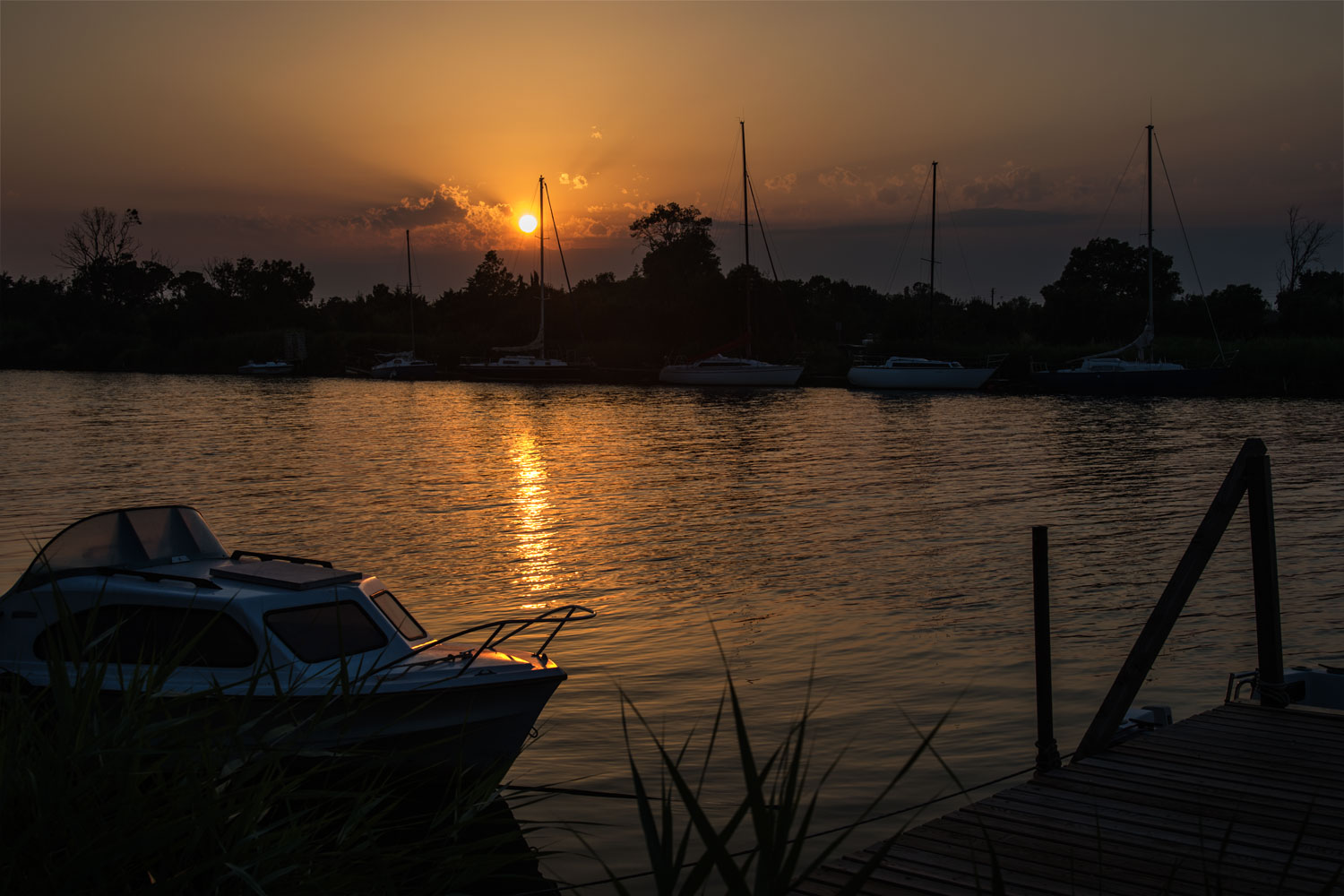 coucher du soleil