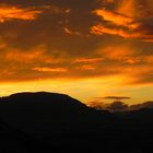 Coucher du soleil dans les Alpes du Sud