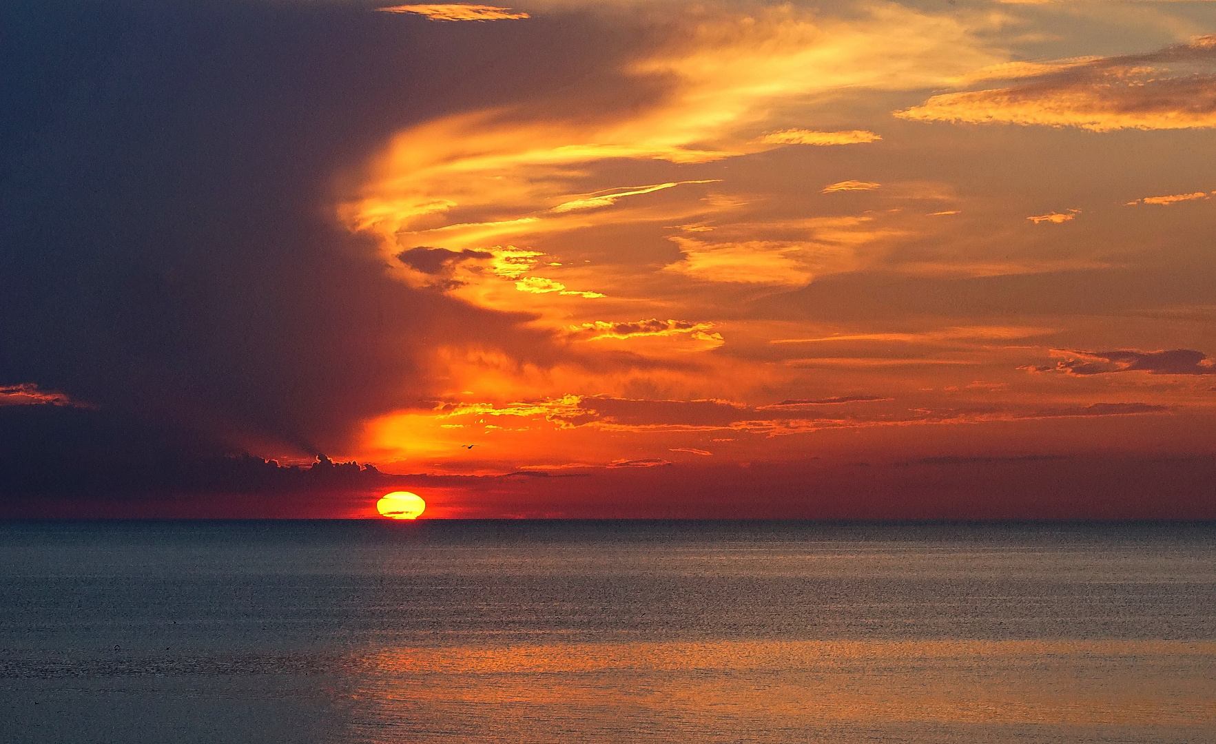 Coucher du soleil en Normandie