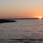 Coucher du Soleil sur le lac de Sanguinet