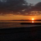 Coucher du soleil sur le Massif de l'Esterel vu de Cagnes sur Mer