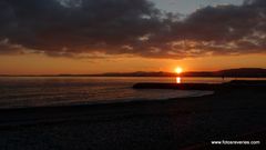 Coucher du soleil sur le Massif de l'Esterel vu de Cagnes sur Mer