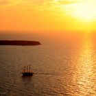 Coucher se soleil sur Santorin.