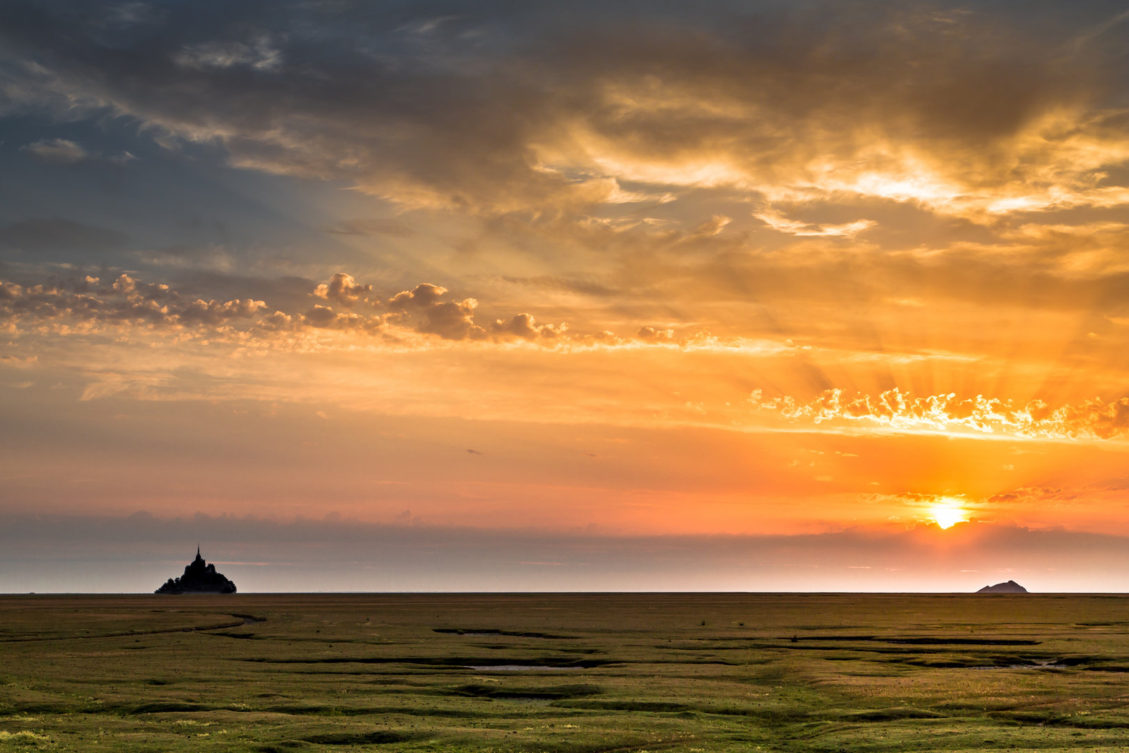 Coucher sur le Mont