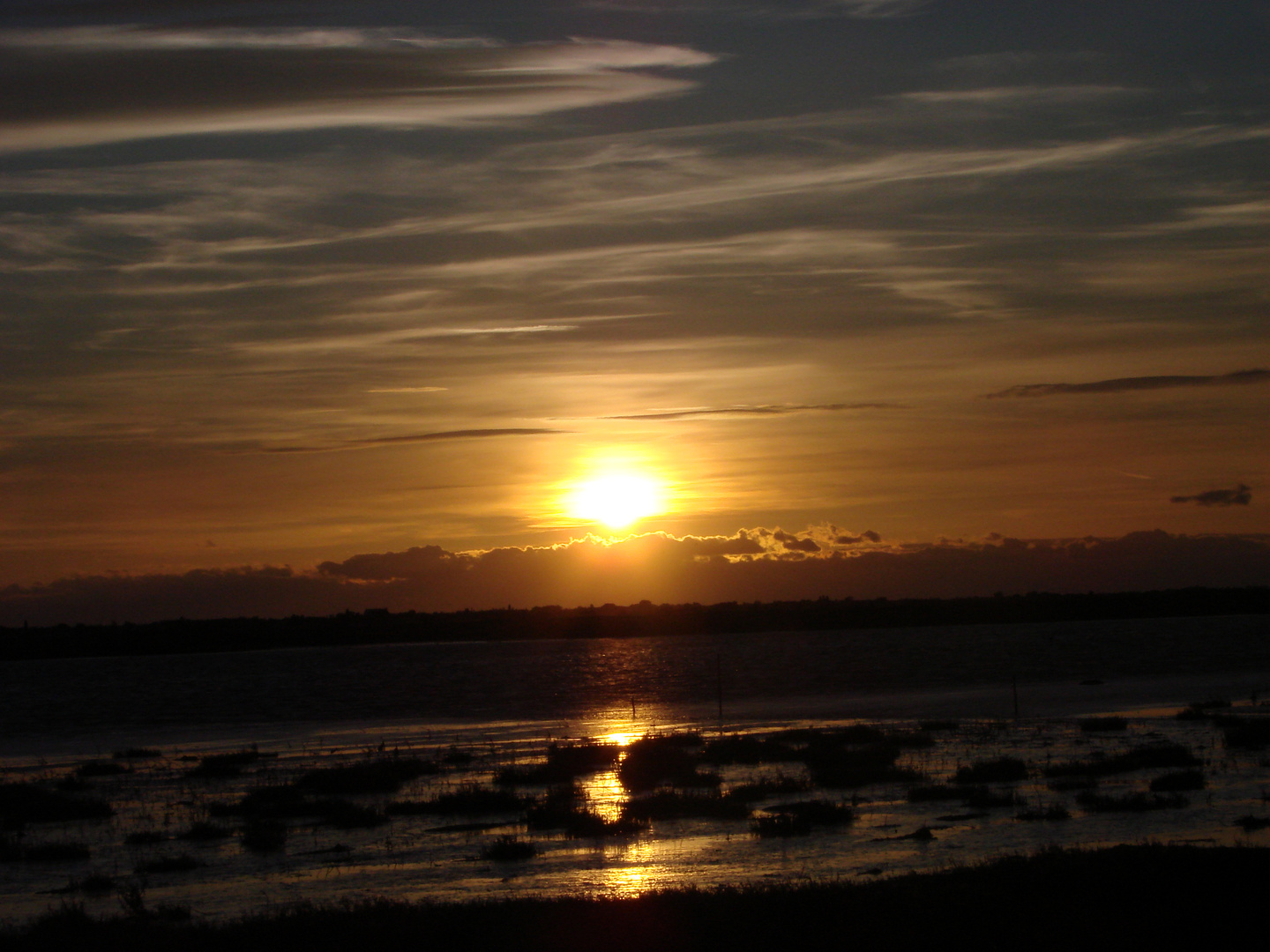 Couher de soleil sur le Vaccarès