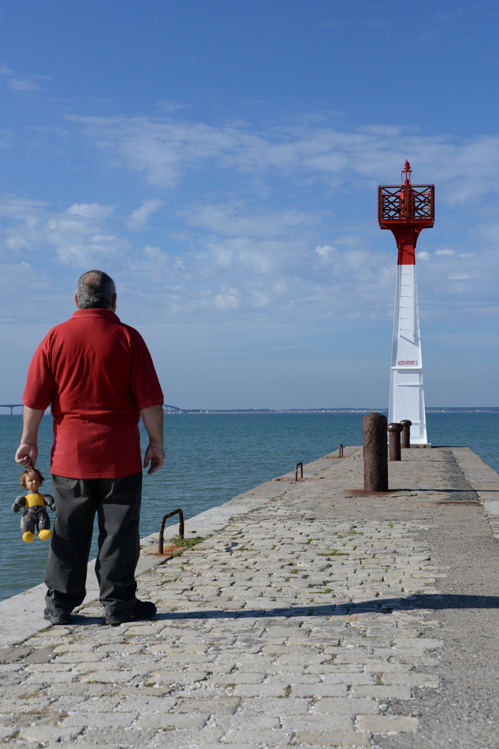 couleur de la mer avec mon doudou