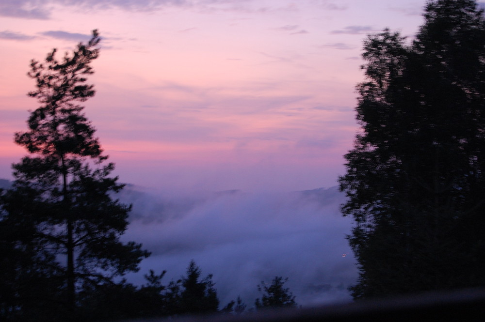 Couleur du ciel après un coucher soleil