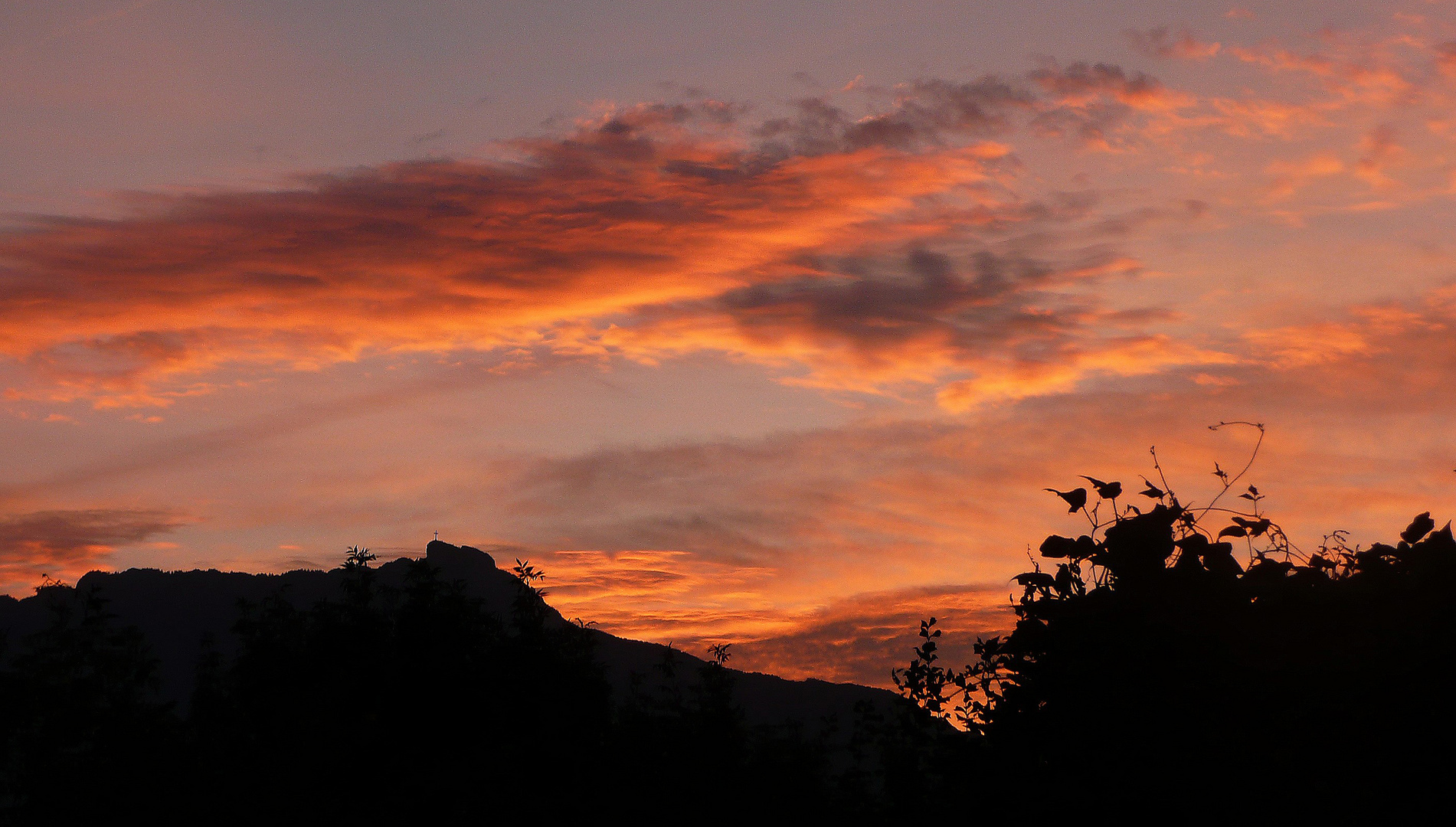 Couleur du ciel sur le Nivolet