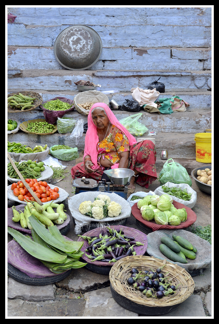 Couleurs de marché au Rajasthan