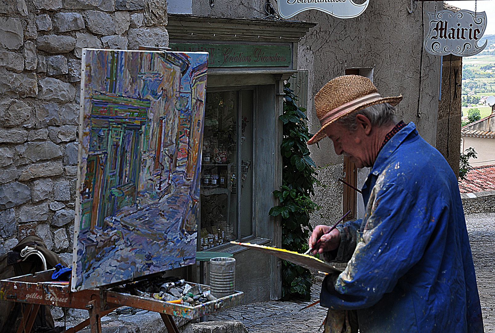 couleurs de Provence, peindre Séguret