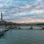 couleurs du soir sur la Seine